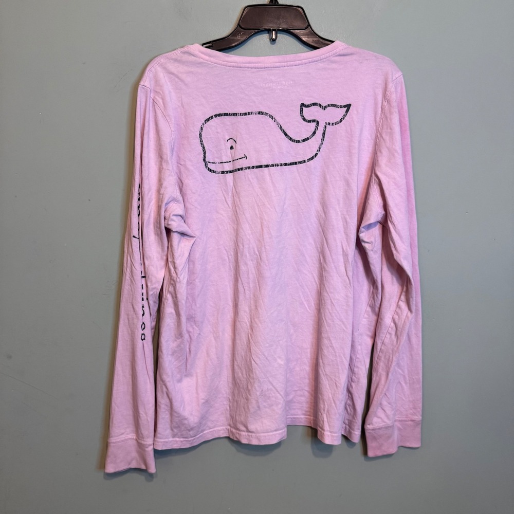 $3 BUNDLE ITEM Vineyard Vines Mens XL Long Sleeve Pocket T-Shirt Whale Graphic